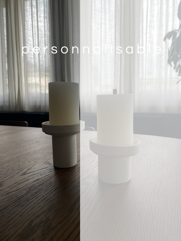 Ensemble de 2 supports de bougies sur pied